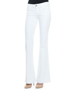 Love Story Flared Jeans, Blanc   J Brand Jeans