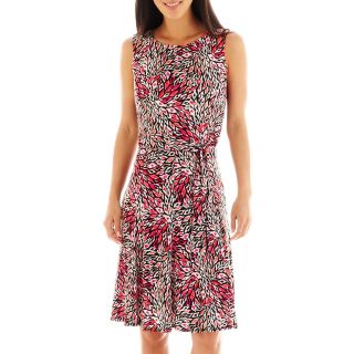 Ronnie Nicole Sleeveless Floral Fit and Flare Dress, Black
