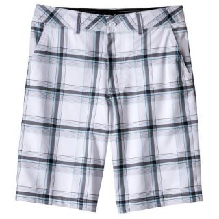 Mossimo Supply Co Mens 10 Hybrid Swim Shorts   White Plaid 30