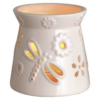 Wax Free Warmer Set 2 Extra Fragrance Disks included   Cream Flower