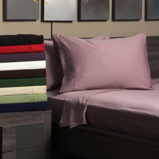 Egyptian Cotton Sateen 300 thread count Machine washable Solid Sheet Set