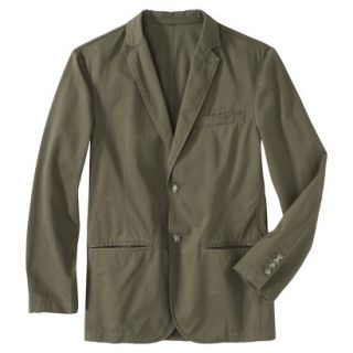 Mens Tailored Fit Cotton Blazer   Olive Tree XL