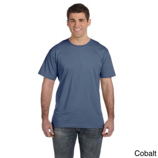 Lat Mens Fine Jersey T shirt Blue Size XXL