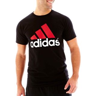 Adidas Logo Tee, Black, Mens