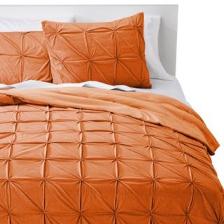 Room Essentials Jersey Reversible Quilt   Orange (Full/Queen)