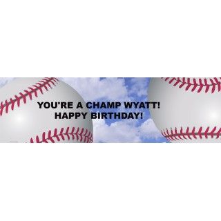 Baseball Fun Personalized Banner