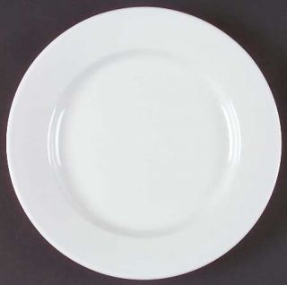 Oneida Crown Rego White Dinner Plate, Fine China Dinnerware   Edge Rolled 1/4 U