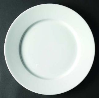 Crate & Barrel China Diner Dinner Plate, Fine China Dinnerware   Modern Solid Wh