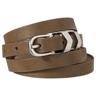 Mossimo Supply Co. Chevron Keeper Belt   Brown S