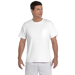 Hanes Mens 50/50 Comfortblend Ecosmart Pocket Undershirts (pack Of 12)