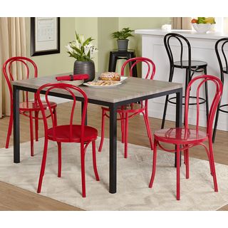 Tms Vintage Inspire 5 piece Dining Set Red Size 5 Piece Sets
