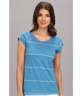 Calvin Klein Jeans Y/D Scoopback Cap Sleeve Tee Womens T Shirt (Blue)