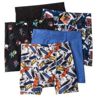 Hanes Boys 5 Pack Printed Boxer Brief   Assorted M