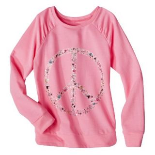 Girls Graphic Sweatshirt   Daring Pink XL