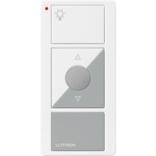 Lutron PJ23BRLGWGL01 Dimmer Switch Maestro Pico Wireless Controller w/LED Indicator amp; Icon Engraving White amp; Gray