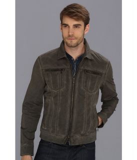 John Varvatos Star U.S.A. Cold Dyed Denim Zip Jacket Mens Jacket (Multi)