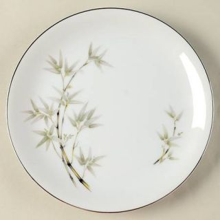 Seyei Bamboo Garden Salad Plate, Fine China Dinnerware   Green/Gray/Yellow Bambo