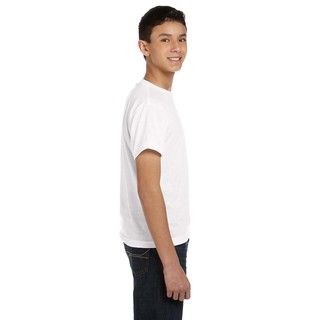 Sublivie Sublivie Youth Solid White T shirt White Size L