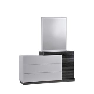 Global Furniture Usa Silver And Grey Dresser Grey Size 3 drawer