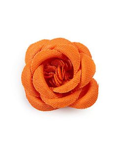 hook + ALBERT Lapel Flower Pin   Orange