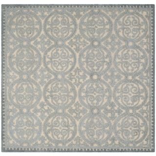 Safavieh Handmade Moroccan Cambridge Dusty Blue/ Cement Wool Rug (8 Square)