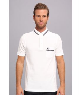 Fred Perry Grosgrain Taped Polo Mens Short Sleeve Pullover (White)