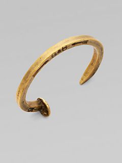Giles & Brother Railroad Spike Cuff Bracelet   Gold