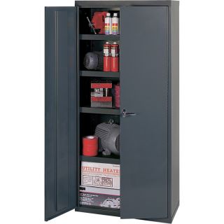 Edsal Welded Vault Cabinet   36 Inch W x 18 Inch D x 84 Inch H, Model VC1503G