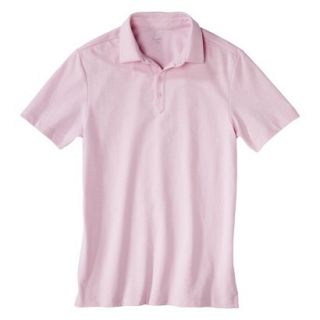 Mens Slim Fit Polo Shirts Pink Azalea XL