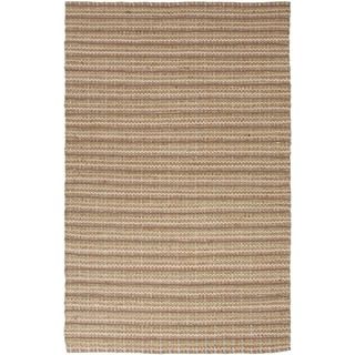 Natural Solid Jute/ Cotton Stone Rug (26 X 4)