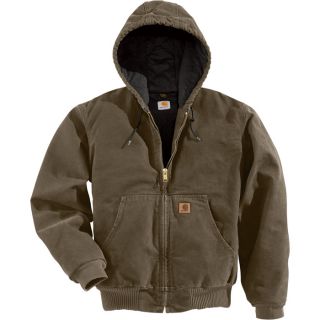 Carhartt Sandstone Active Jacket   Quilted Flannel Lined, Mushroom, 4XL, Big
