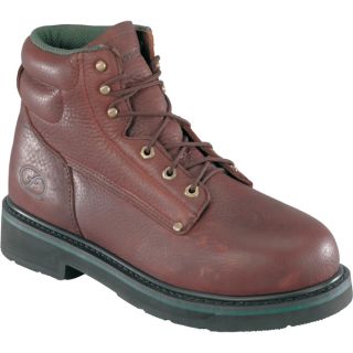 Florsheim 6In. Steel Toe Work Boot   Black Walnut, Size 8 Extra Wide, Model
