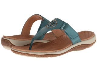 Acorn Vista Beaded Thong Womens Shoes (Blue)