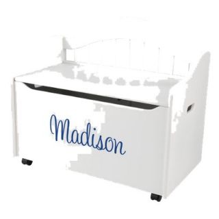 Kidkraft Limited Edition Personalised White Toy Box   Blue Madison