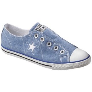Womens Converse One Star Chambray Laceless Sneaker   Blue 5.5