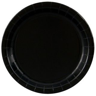 Black Velvet (Black) Dinner Plates