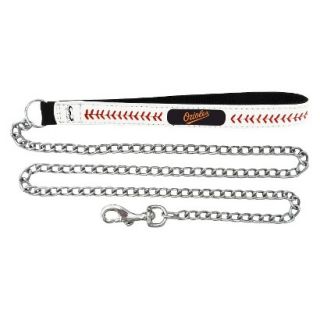 Baltimore Orioles Baseball Leather 2.5mm Chain Leash   M