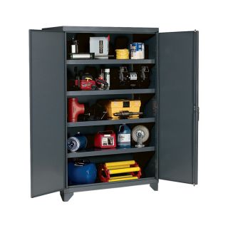 Edsal Extra Heavy Duty Storage Cabinet   48 Inch W x 24 Inch D x 78 Inch H,