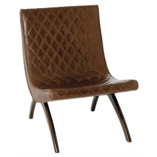 ARTERIORS Home Danforth Quilted Leather Chair Danforth Quilted Top Grain / Wo