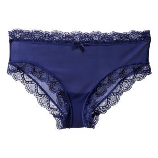 Gilligan & OMalley Womens Mesh Lace Trim Hipster   Oxygen Blue S