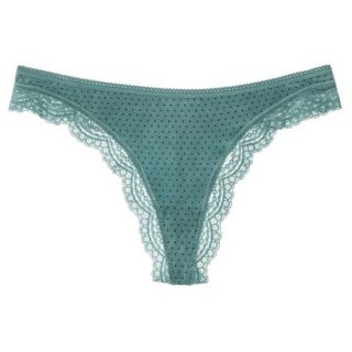 Gilligan & OMalley Womens Modal With Lace Thong   Waterfront L