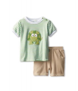 le top Stripe Shirt and French Terry Short   Timmy Turtle Boys Sets (Green)