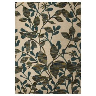 Threshold Space Dyed Vine Area Rug   Blue/Green (5x7)