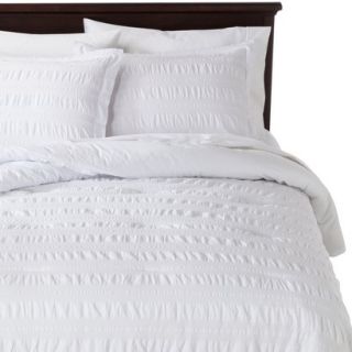 Threshold Seersucker Comforter Set   White (King)