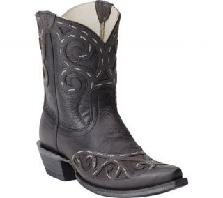 Womens Ariat Rio   Old West Black/Galaxy Full Grain Leather Boots