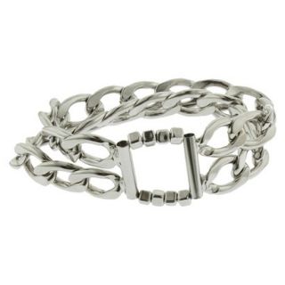 Stretch Chain Link Bracelet   Silver