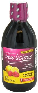 EuroPharma   Sea licious EPA + DHA Omega 3 Supplement Raspberry Lemonade   8.45 oz.