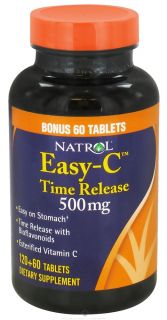 Natrol   Easy C Time Release 500 mg.   180 Tablets