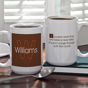 Large Personalized Coffee Mugs with Custom Quotes