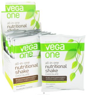 Vega   All in One Nutritional Shake Chocolate   10 x 1.5 oz. (43.8g) Packet